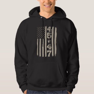 45 47 Trump Vintage USA Vlag 47e President Hoodie