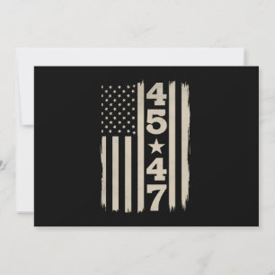 45 47 Trump Vintage USA Vlag 47e President Kaart