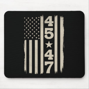 45 47 Trump Vintage USA Vlag 47e President Muismat