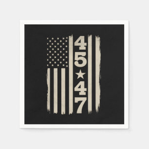 45 47 Trump Vintage USA Vlag 47e President Servet