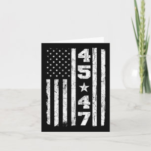 45 47 Trump  Vlag VS 2024 President Electi Kaart