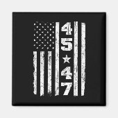 45 47 Trump  Vlag VS 2024 President Electi Magneet (Voorkant)