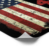 45 47 Trump  Vlag VS 2025 President Electi Poster (Hoek)