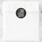 45 47 Trump  VS Vlag 47e President Ronde Sticker (Tas)