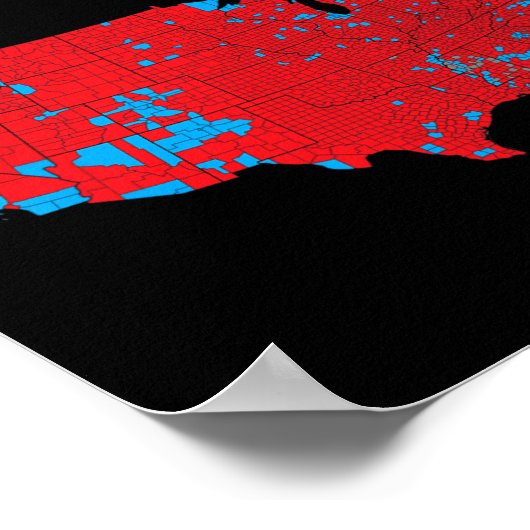 45 47 Verkiezingskaart Trump 2024 Poster (Hoek)