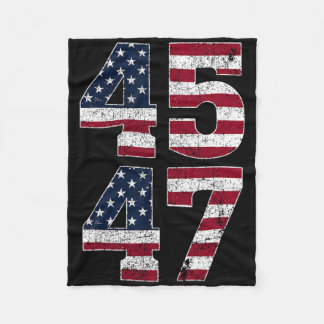 45 47 Wij het volk 2024 staan met Amerikaanse vlag Fleece Deken