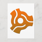 45-adapter - Platenspeler Vinyl Record DJ Disk Joc Briefkaart (Voorkant)