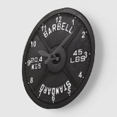 45 Barbell Clock Grote Klok (Hoek)