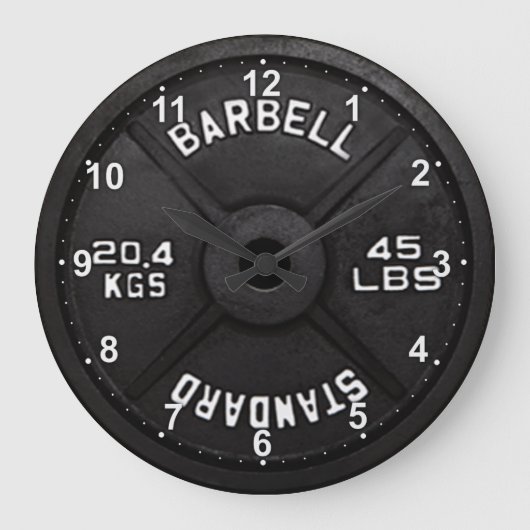 45 Barbell Clock Grote Klok (Voorkant)