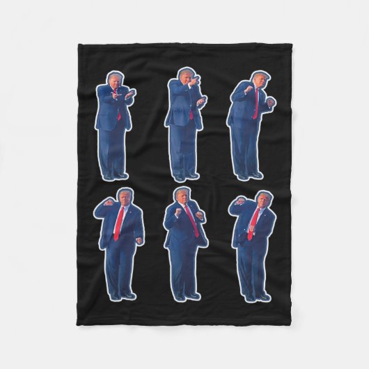 45 Dance Donald Trump 47e President Trump 1 Fleece Deken (Voorkant)