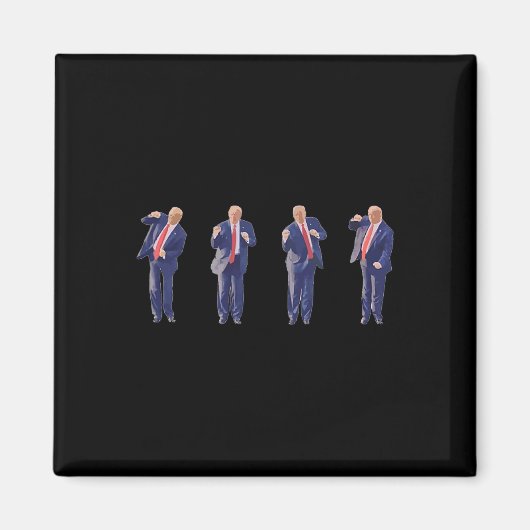 45 Dance President Donald J Trump 2024 Nooit zeker Magneet (Voorkant)
