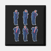 45 Dance President Donald J Trump 2024 Nooit zeker Magneet (Voorkant)