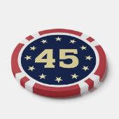 "45" EMBLEEM ONTWERP POKER CHIPS (Enkel)
