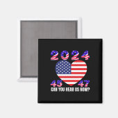 45 en 47 President Donald Trump Amerikaanse vlag 2 Magneet (Voorkant / Achterkant)