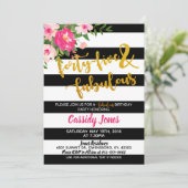 45 en fantastische verjaardagsuitnodiging kaart (Staand voorkant)