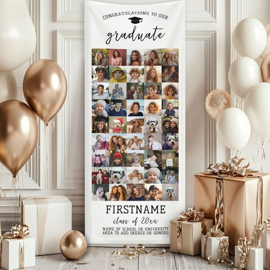 45 Foto Collage Afstuderen Modern Minimaal Wit Spandoek