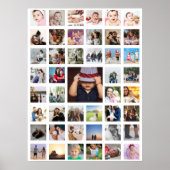 45 Foto-collage gepersonaliseerd Poster (Voorkant)