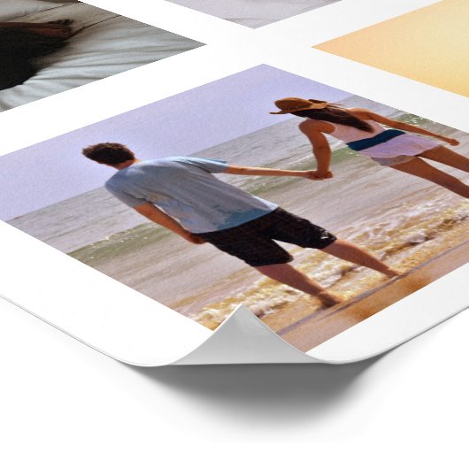 45 Foto-collage gepersonaliseerd Poster (Hoek)