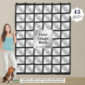 45-Foto Collage Keepomwille Fleece Deken