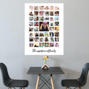 45 Fotocollage en tekst gepersonaliseerd Poster