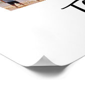 45 Fotocollage en tekst gepersonaliseerd Poster (Hoek)