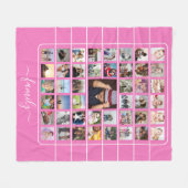 45 Fotocollage Unieke gepersonaliseerde DIY Custom Fleece Deken (Voorkant (Horizontaal))