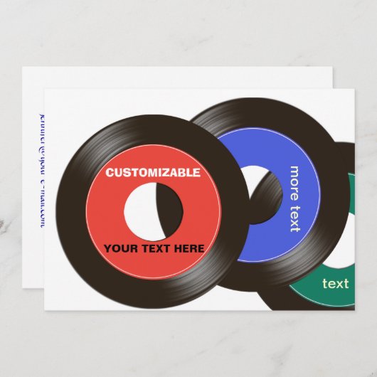 45 Gegevens  Kaart (Voorkant / Achterkant)