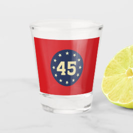 "45" GESCHOTEN GLAS