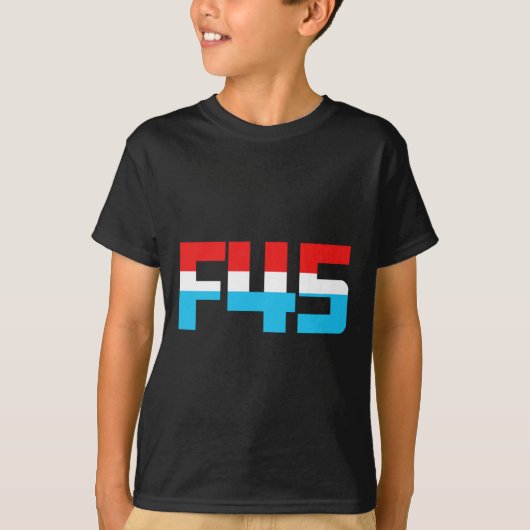 45! Grappige minimalistische anti-troef F45 Graphi T-shirt (Voorkant)