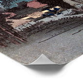 45. Ishiyakushi-juku, Hiroshige, Ukiyo-e Poster (Hoek)