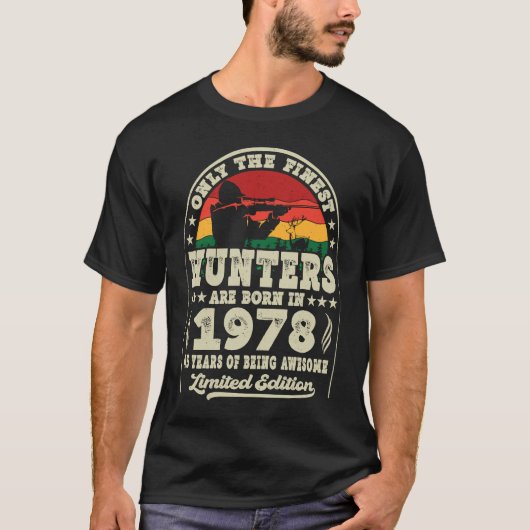 45 jaar 1978 45th Old Deer Hunters T-shirt (Voorkant)