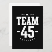 45 jaar - 45e verjaardag Funny Gift Bedankkaart (Voorkant / Achterkant)