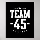 45 jaar - 45e verjaardag Funny Gift Poster (Voorkant)