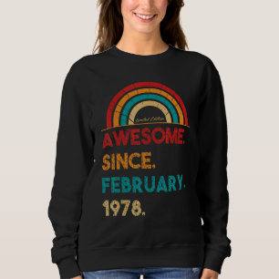 45 jaar Geweldige sinds februari 1978 45e geboorte Trui
