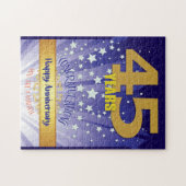 45 jaar herstel Jubileum vet cijfer Legpuzzel (Horizontaal)