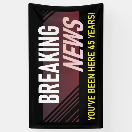 45 jaar Jubileum 45e werknemer Spandoek (Verticaal)