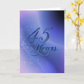 45 jaar (jubileum) kaart (Gele Bloem)