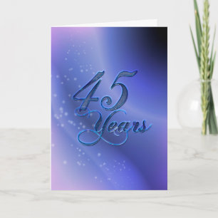 45 jaar (jubileum) kaart