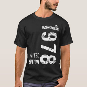 45 jaar oud 1978 45e verjaardag t-shirt
