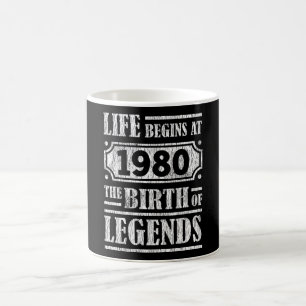 45 jaar oud 1980 Geboorte van de legende 45e verja Koffiemok