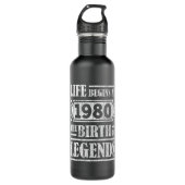45 jaar oud 1980 Geboorte van de legende 45e verja Waterfles (Voorkant)