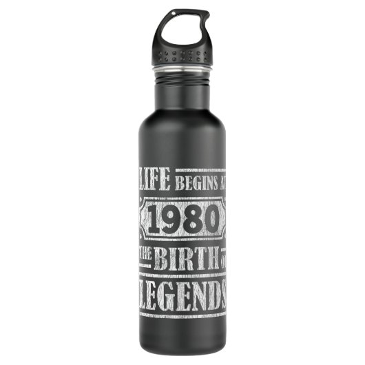 45 jaar oud 1980 Geboorte van de legende 45e verja Waterfles (Voorkant)
