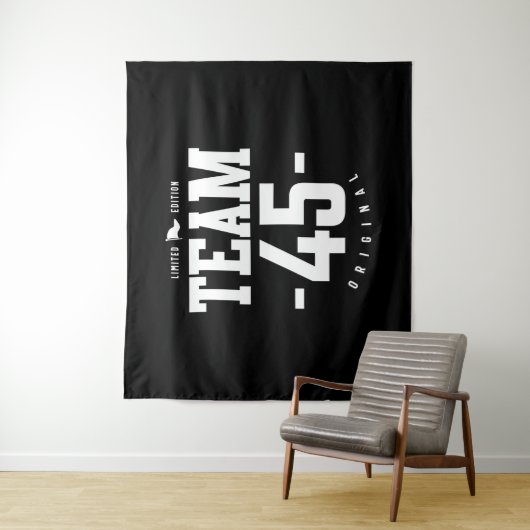 45 Jaar oud - 45e verjaardag Grappig Cadeau Wandkleed (In situ)