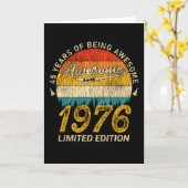 45 jaar oud bday 1976 Geweldige sinds 45e verjaard Kaart (Gele Bloem)
