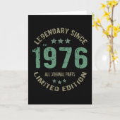 45 Jaar Oud Bday Legend 45e Verjaardag Kaart (Gele Bloem)