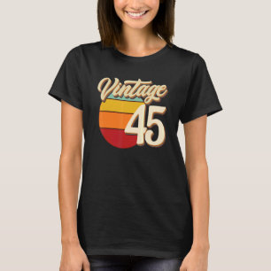45 Jaar Oud  Retro 1977 Verjaardag 45e Geboorte T-shirt