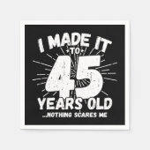 45 Jaar Oud Sarcastisch Meme Grappige 45e Verjaard Servet (Voorkant)
