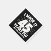 45 Jaar Oud Sarcastisch Meme Grappige 45e Verjaard Servet (Hoek)