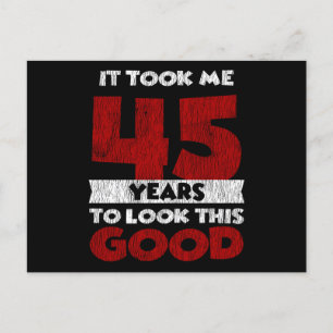 45 jaar oud Verjaardag Nam me er goed uit 45ste ve Briefkaart