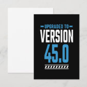 45 jaar oude bruistocht RSVP kaartje (Voorkant / Achterkant)